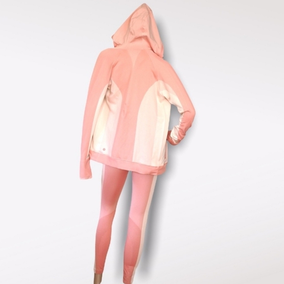 Lululemon Ebb to Train Bra Tight Jacket Abstract set 3 pieces Coral Set - Picture 10 of 17